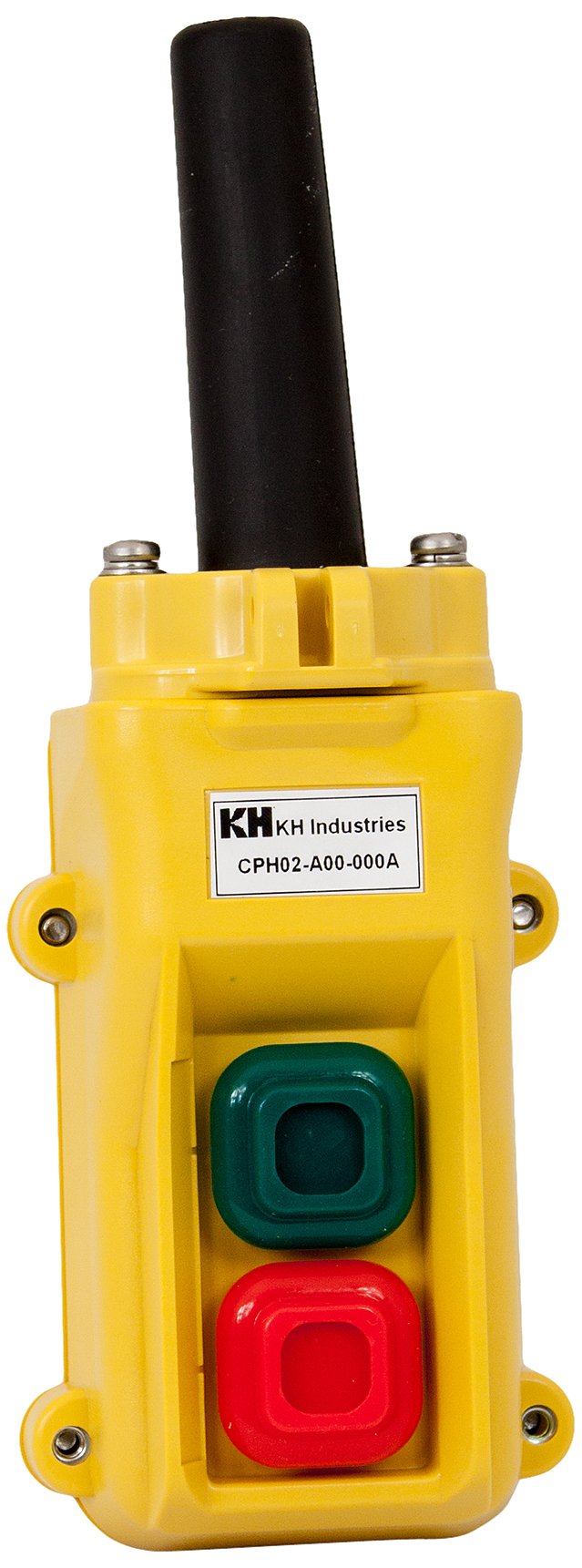 CPH02-B00-000A Industrial Push Button Pendant Control Switch - Maintained On/Off Function - Perfect for Crane Controls, Machinery Operation & Equipment Safety Systems