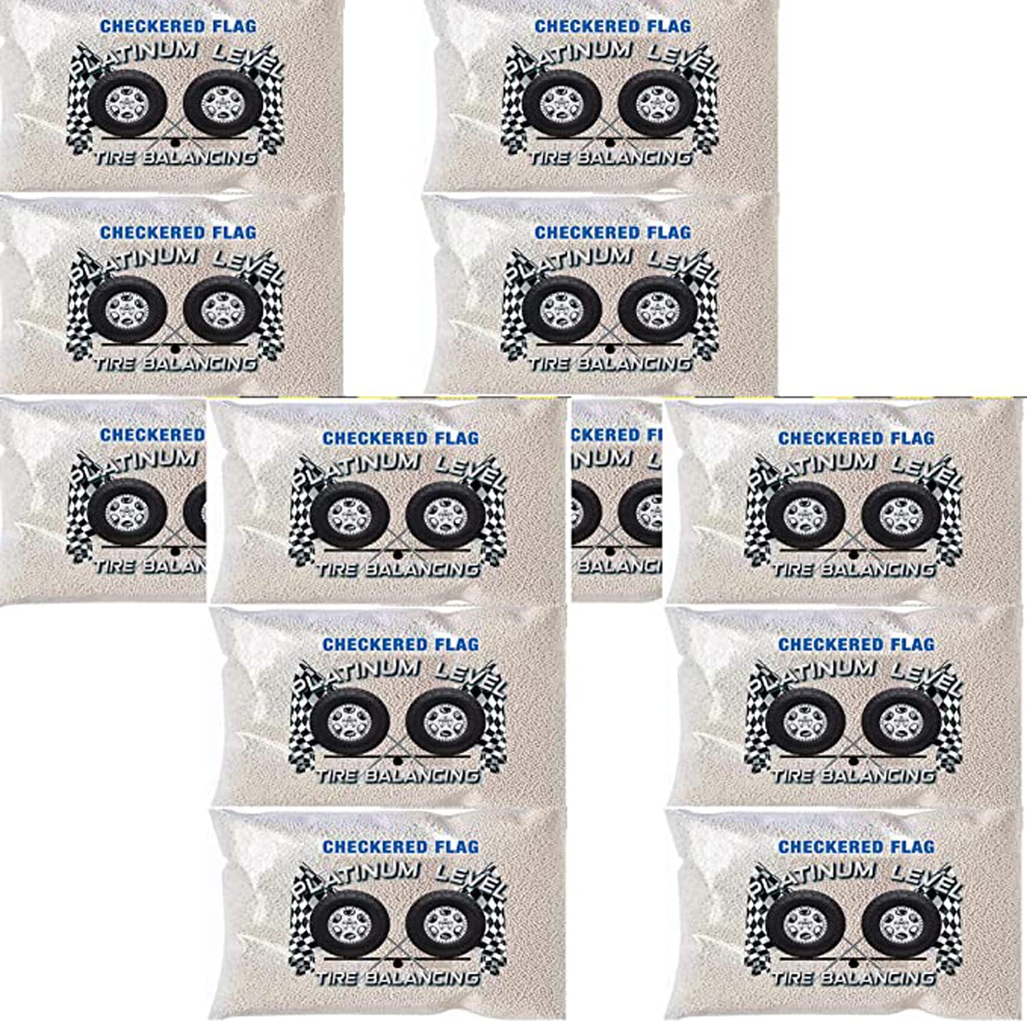 16oz Tire Balancing Beads (12-Pack) - Centrifugal Force Wheel Weights for Semi Trucks, Off-Road Vehicles & Trailers - Includes (12) Valve Cores & Caps (Total 192oz Bulk) - Perfect for Smoother Rides on Highways & Rough Terrains