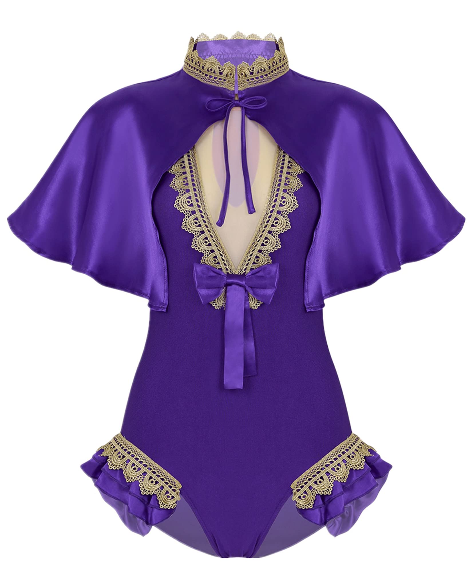 Yartina Women's Circus Show Costume | Halloween Party Leotard | Dance Bodysuit for Cosplay & Performance | Perfect for Halloween, Burlesque Shows & Circus Performances