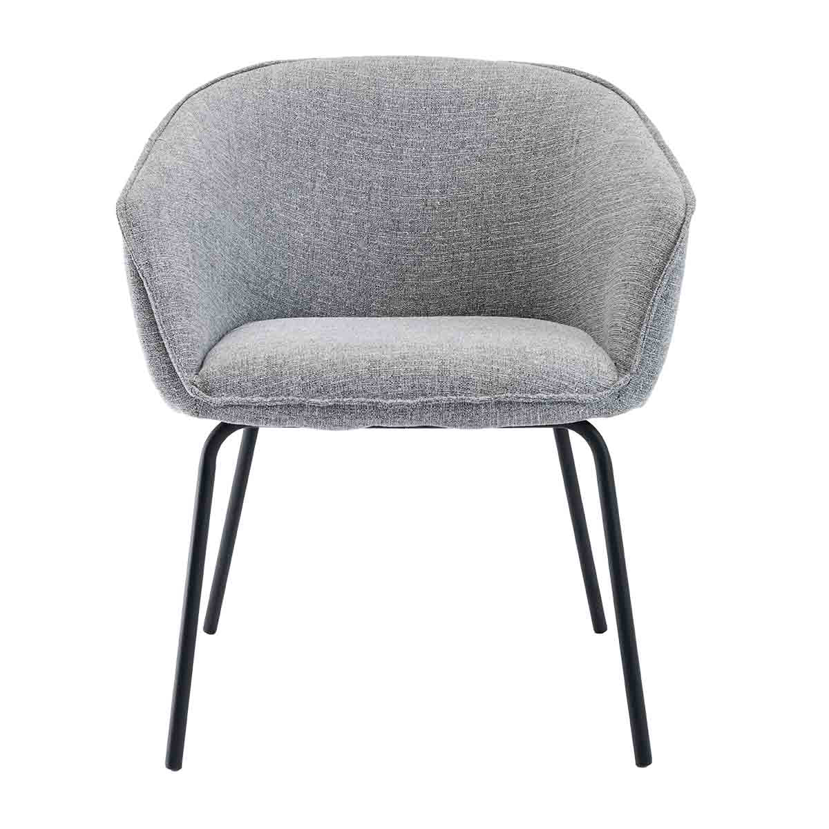 Halo Fabric Dining Arm Chair - Modern Upholstered Side Chair for Kitchen, Dining Room & Office - Comfortable & Stylish Seating Solution