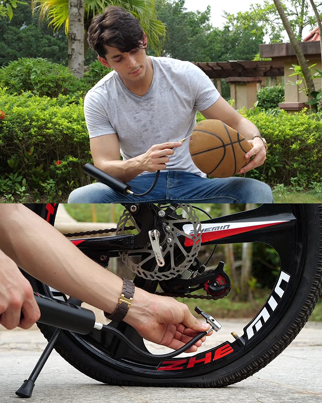 Portable Tire Inflator Air Compressor - Digital Car Tire Pump with 0.01 Accuracy Pressure Gauge, 175PSI & 50L/MIN Flow Rate, 90% Metal Construction, OLED Touch Screen & Rechargeable Battery - Perfect for Road Trips, Emergency Flat Tires & Home Garage Use