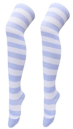 Striped/Navy Blue&white
