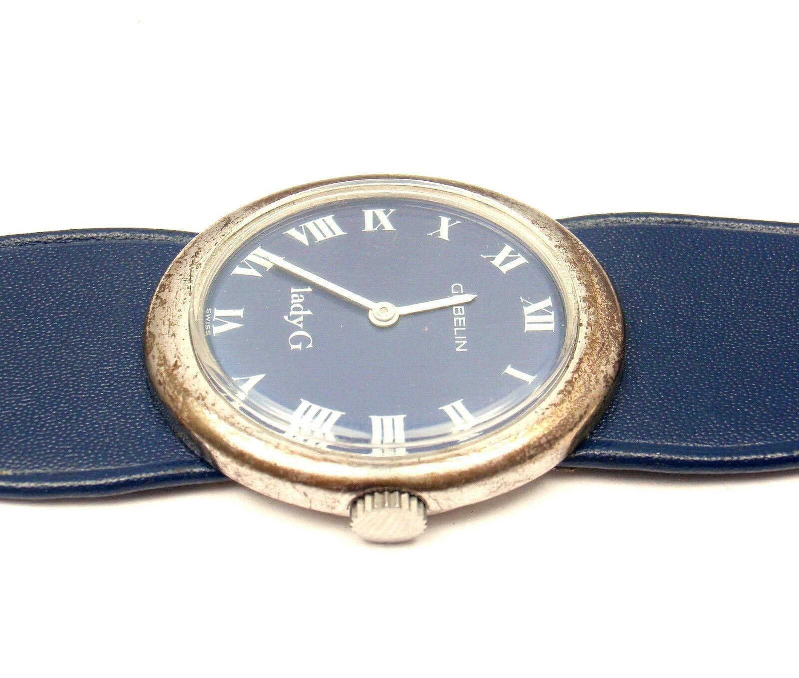 Vintage Gubelin Lady G Manual Wind Sterling Silver Ladies Watch - Elegant Retro Timepiece for Collectors & Special Occasions