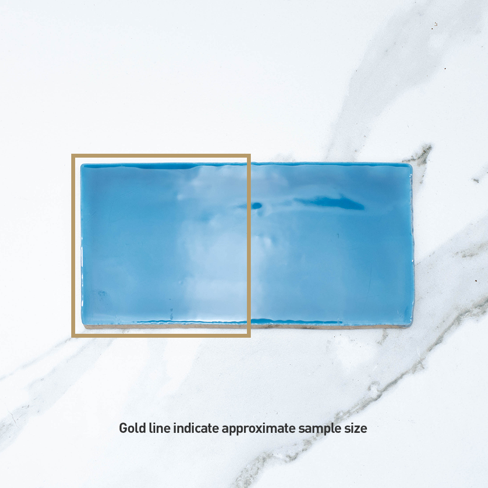 Manhattan Denim 75x150 Glossy Subway Tile - Premium Ceramic Wall Tile for Kitchen Backsplash, Bathroom & Shower - Easy to Clean, Modern & Stylish Design