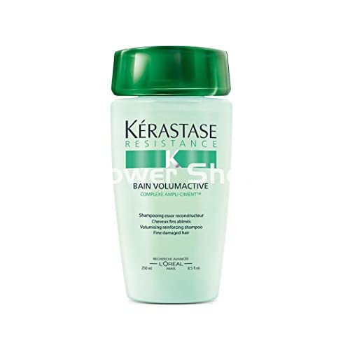 Kerastase Resistance Bain Volumactive Volumizing Shampoo for Fine & Weak Hair - 8.5 oz | Adds Volume & Strength | Perfect for Daily Use & Styling