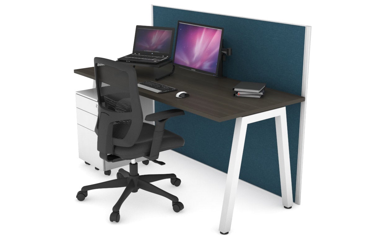 Horizon Quadro A Legs Office Desk - 1600L x 700W Modern Workstation for Home & Office - Perfect for Remote Work, Study & Professional Workspaces