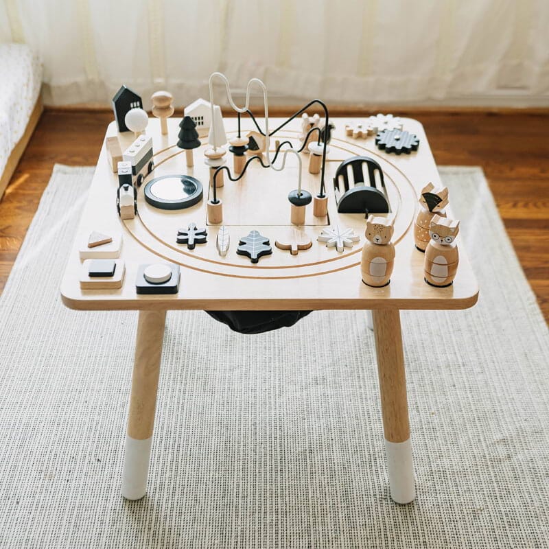 Wonder & Wise Awesome Activity Table - Kids Learning & Play Table for Toddlers - Perfect for Home, Preschool & Daycare Use