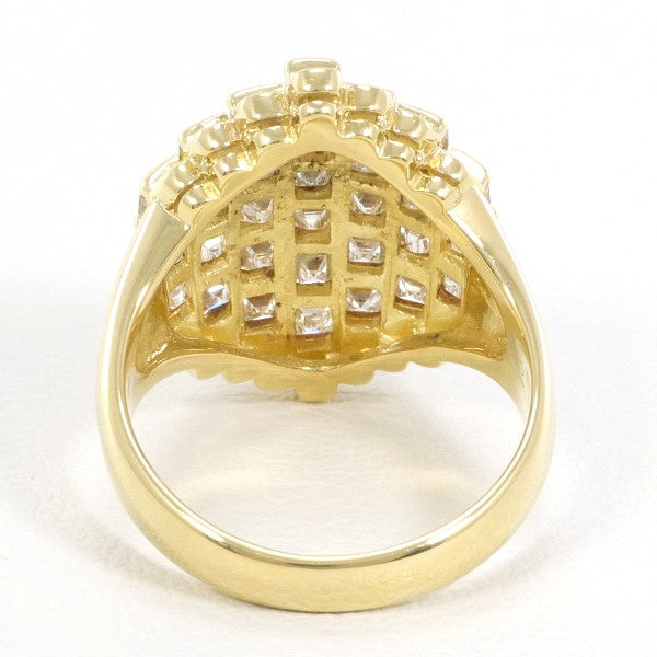 18K Yellow Gold Diamond Ring for Women - Elegant Solitaire Engagement & Wedding Band - Perfect for Proposals, Anniversaries, and Special Occasions