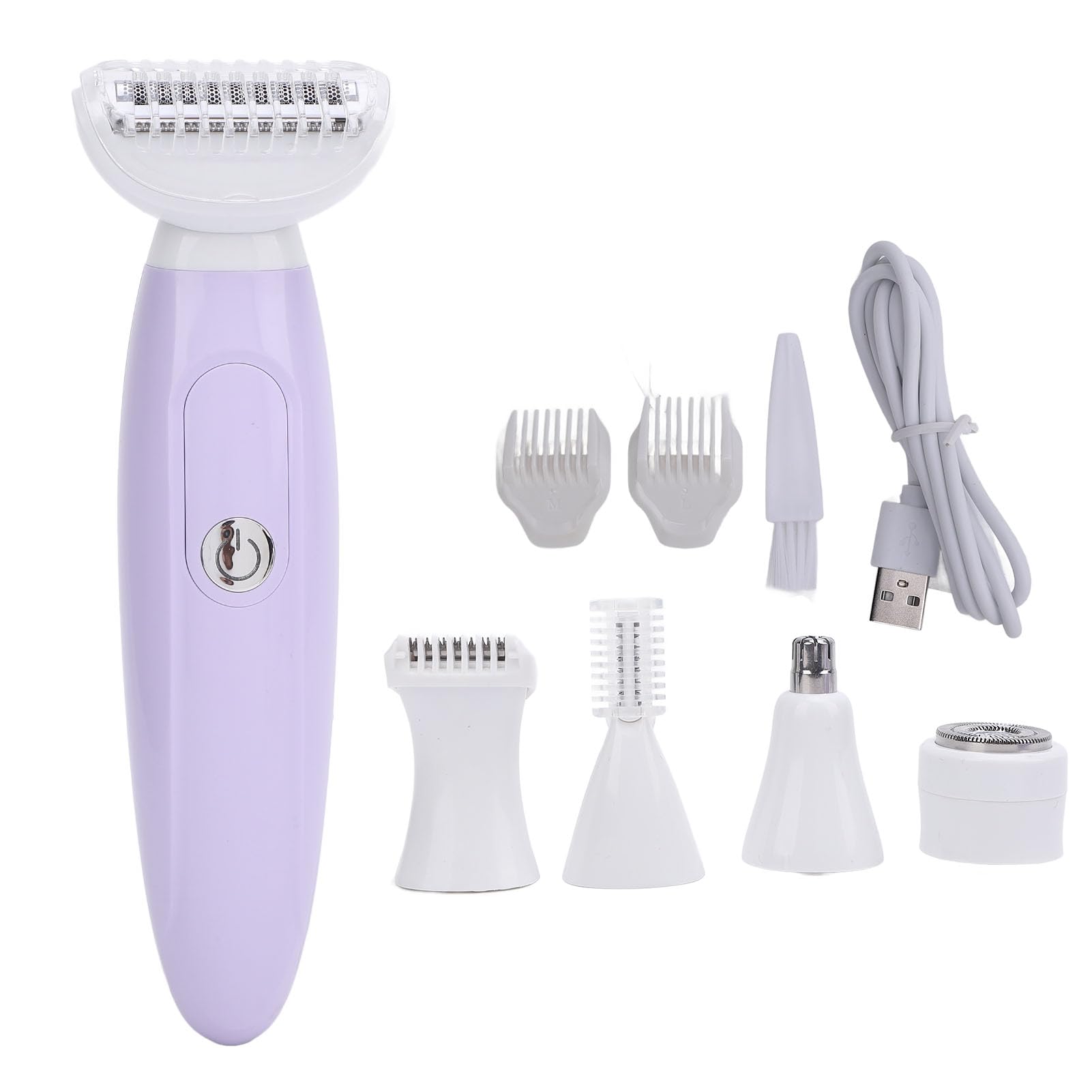 Painless Electric Lady Trimmer for Women - Bikini Clipper & Body Hair Remover, Multifunctional Facial & Body Grooming Kit - Perfect for Travel, Home Use & Personal Care Routine