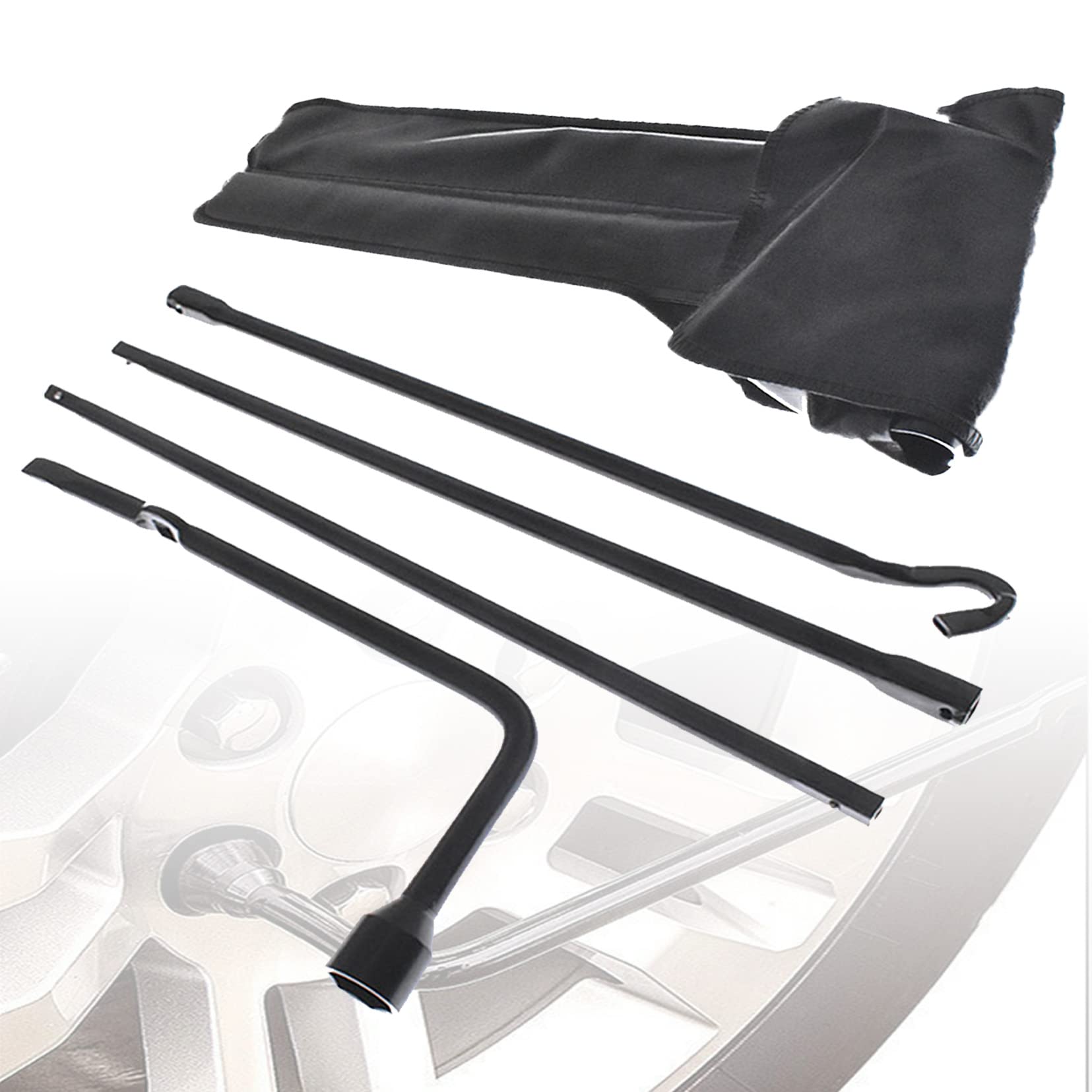 Tire Wrench & Jack Tool Kit for 2005-2017 Toyota Tacoma - Spare Tire Hoist, Lug Wrench & Extended Tire Tools (0910104141, 091150C030, 091500R010) - Perfect for Off-Roading, Emergency Flat Tire Changes & Truck Maintenance