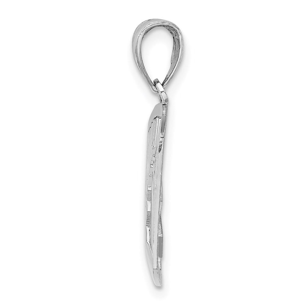 14K Yellow or White Gold Paramedic Charm Pendant - Elegant Cut-Out Design for Necklace, Bracelet or Keychain - Perfect Gift for EMTs, First Responders & Medical Professionals