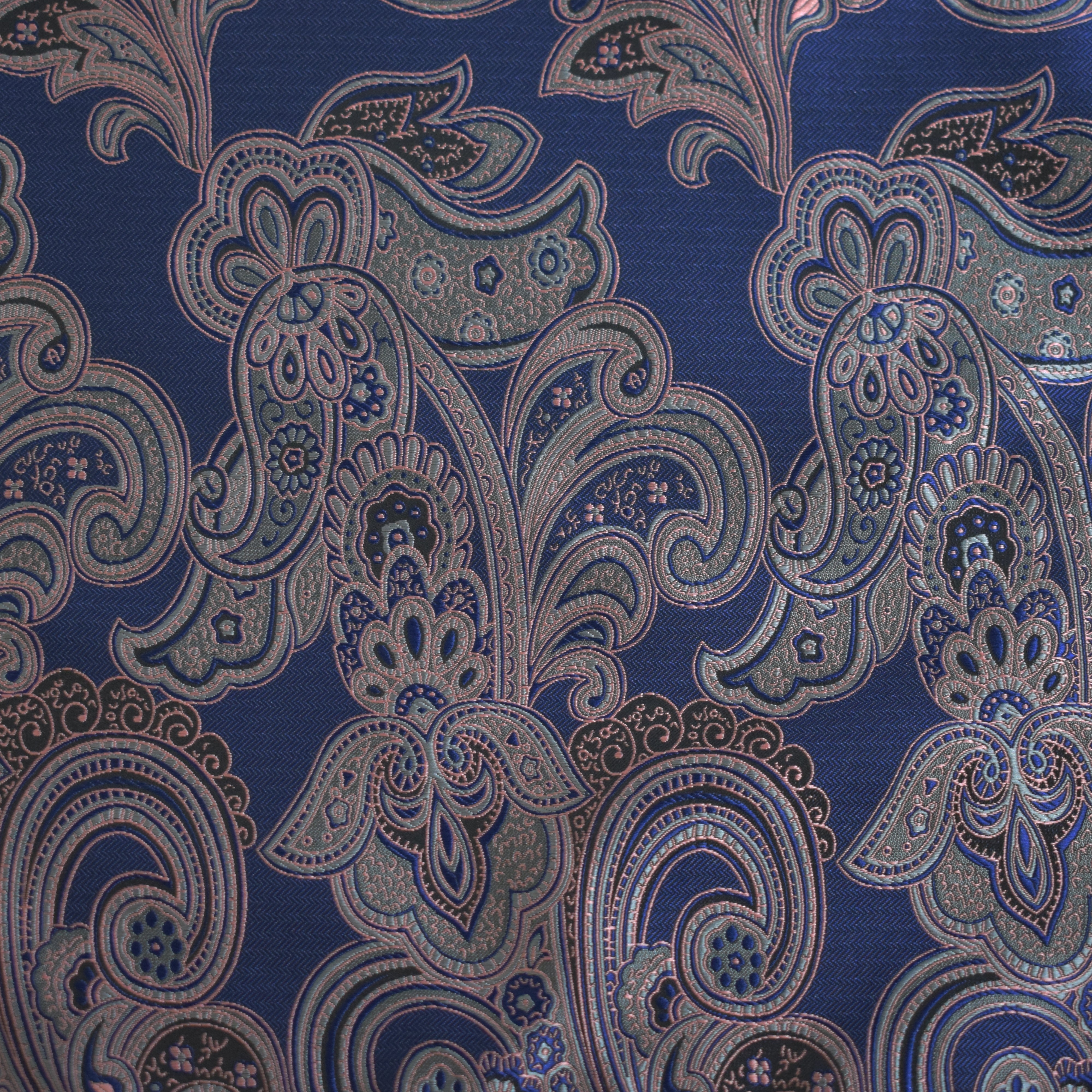Elegant Dusty Pink Paisley Pocket Square for Men - Silk Handkerchief for Weddings, Business & Formal Occasions