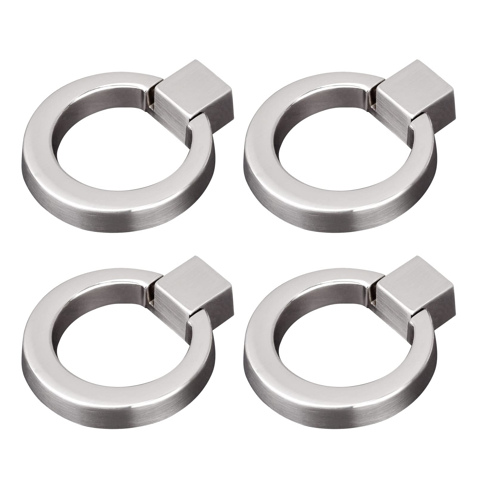 Brushed Silver Cabinet Knobs - 1.57