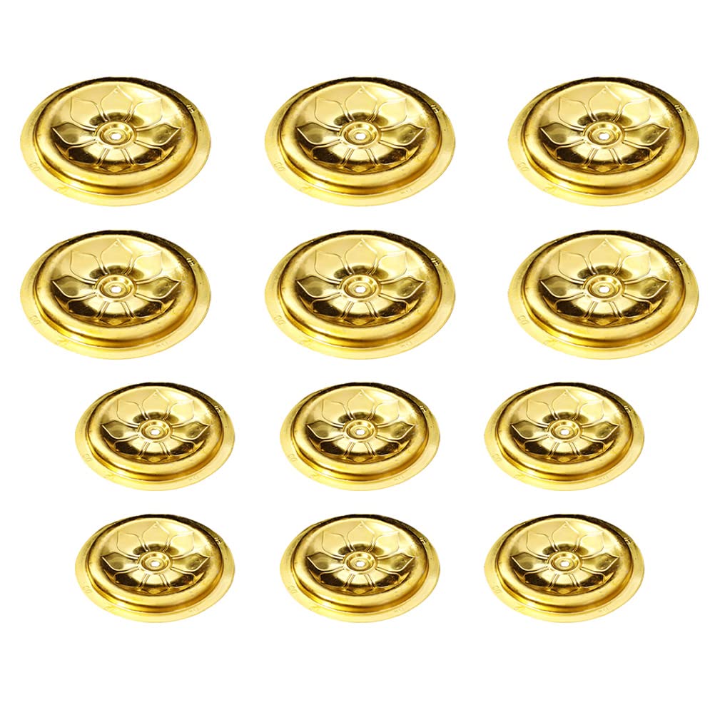 12Pcs Oil Lamp Floating Wick Holders - Rustproof Metal Wick Holders for Oil Lamps, Candles & DIY Projects - Perfect for Home Decor, Emergency Lighting & Outdoor Use