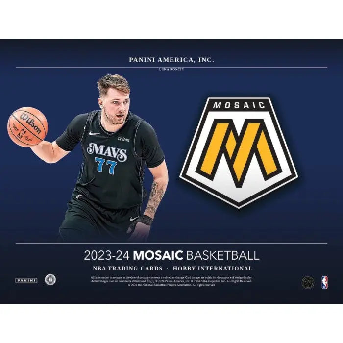 2023-2024 Panini Mosaic Basketball Hobby International Box - NBA Trading Cards Collection for Collectors & Investors | Perfect for Sports Memorabilia Enthusiasts and Card Grading