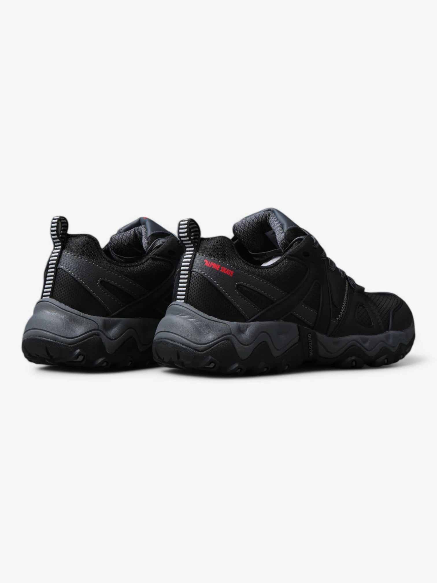 Alpine Skate Boulder Black Skate Shoes - High-Performance Men's & Women's Sneakers for Street Skating, Casual Wear & Urban Fashion