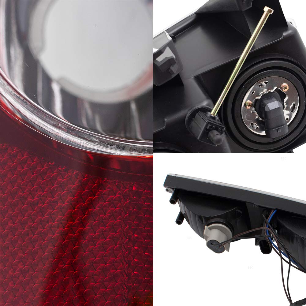 Brock Replacement 6-Piece Headlight & Taillight Kit - Compatible with 2004-2012 Chevy Colorado & GMC Canyon Pickup Trucks | Includes Parking Signal Lamps | Perfect for Night Driving & Vehicle Restoration