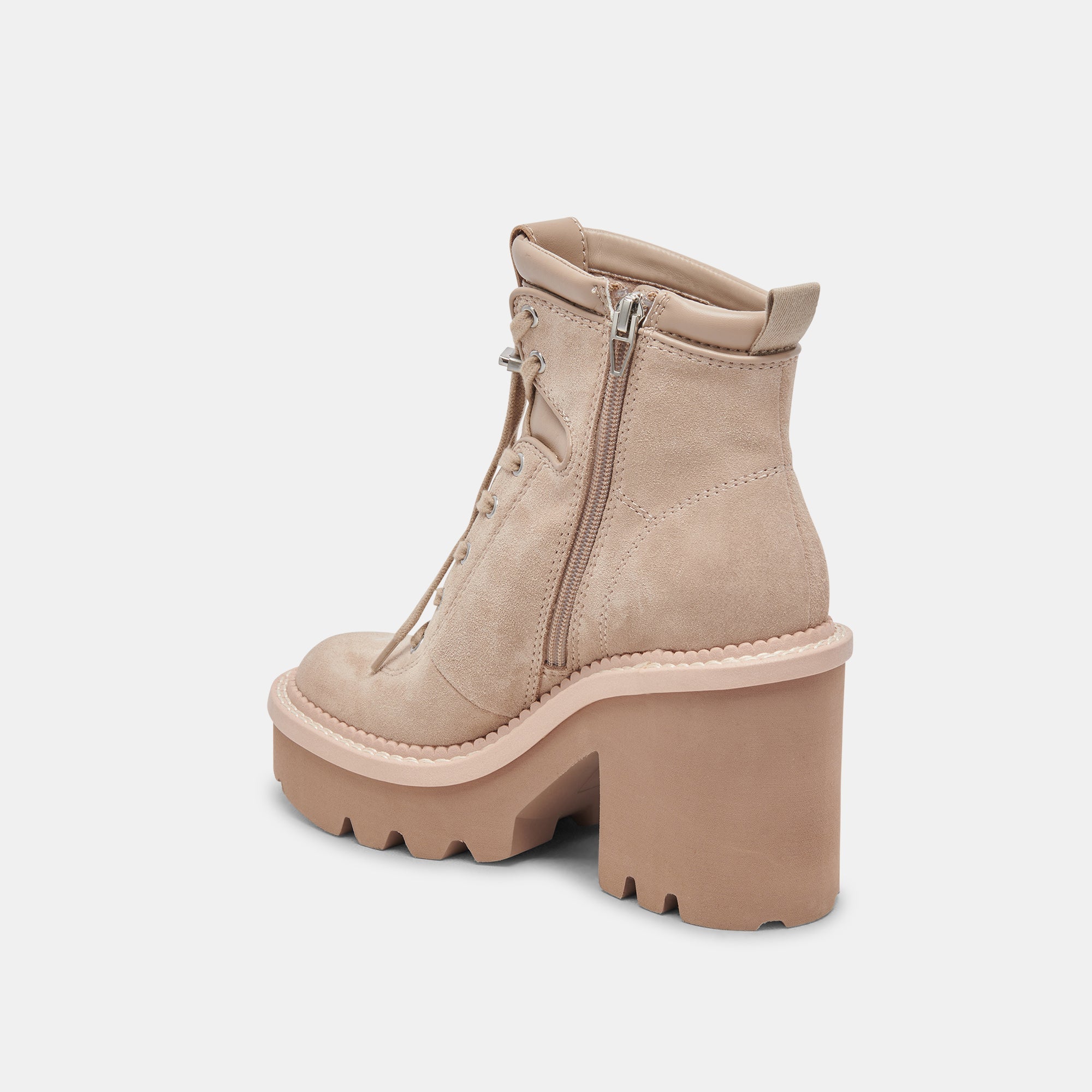 DOMMIE TAUPE SUEDE ANKLE BOOTS - Women's Casual Comfortable Slip-On Shoes for Everyday Wear, Work & Outdoor Activities