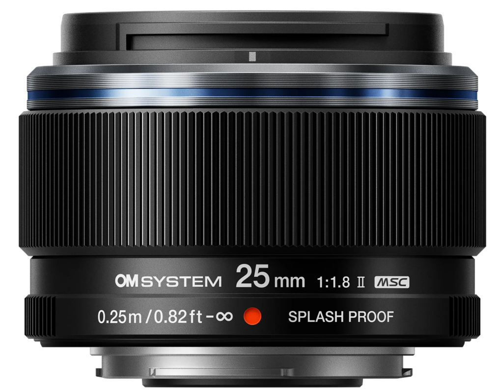 OM SYSTEM 25mm F1.8 II M.Zuiko Digital Micro Four Thirds Lens - Fast Prime Lens for Portrait & Low Light Photography | Compatible with Olympus & Panasonic Mirrorless Cameras
