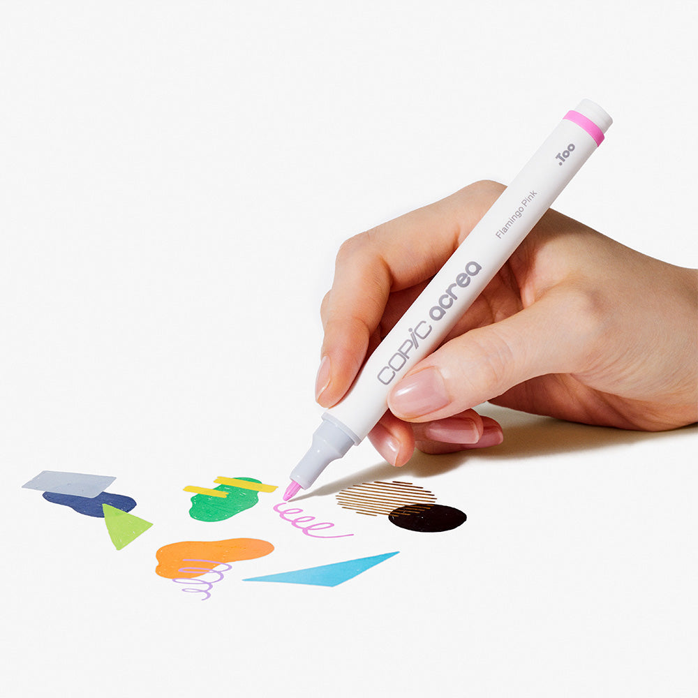Copic Acrylic Paint Marker Set - 6 Vibrant Colors for Artists & Crafters - Perfect for Canvas, Wood, Metal & DIY Projects