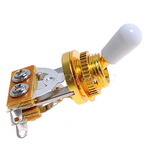 10-Piece 3-Way Electric Guitar Toggle Switch - Gold Guitar Pickup Selector Switch for Les Paul, SG & Telecaster - Perfect for Guitar Repair & Custom Builds