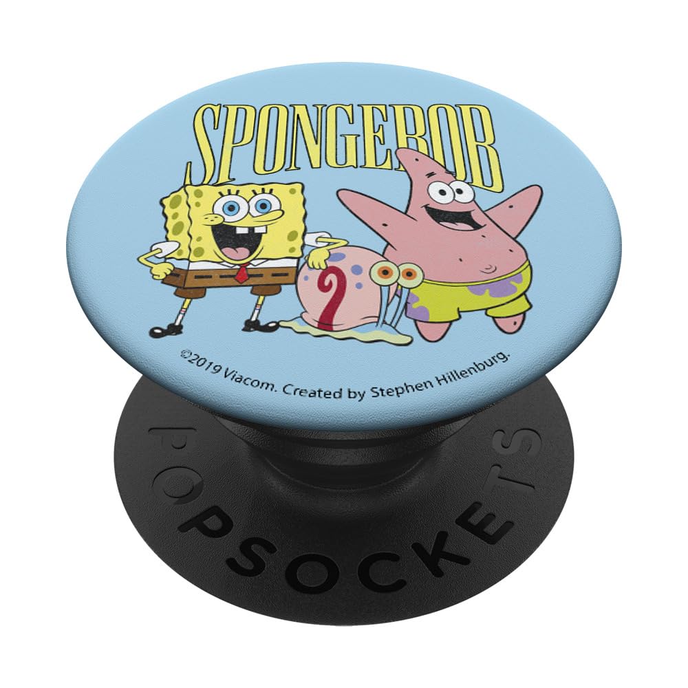 SpongeBob SquarePants Patrick Star & Gary PopSocket - Swappable Phone Grip & Stand for iPhone, Samsung - Perfect for Watching Videos, Taking Selfies, and Secure Phone Handling