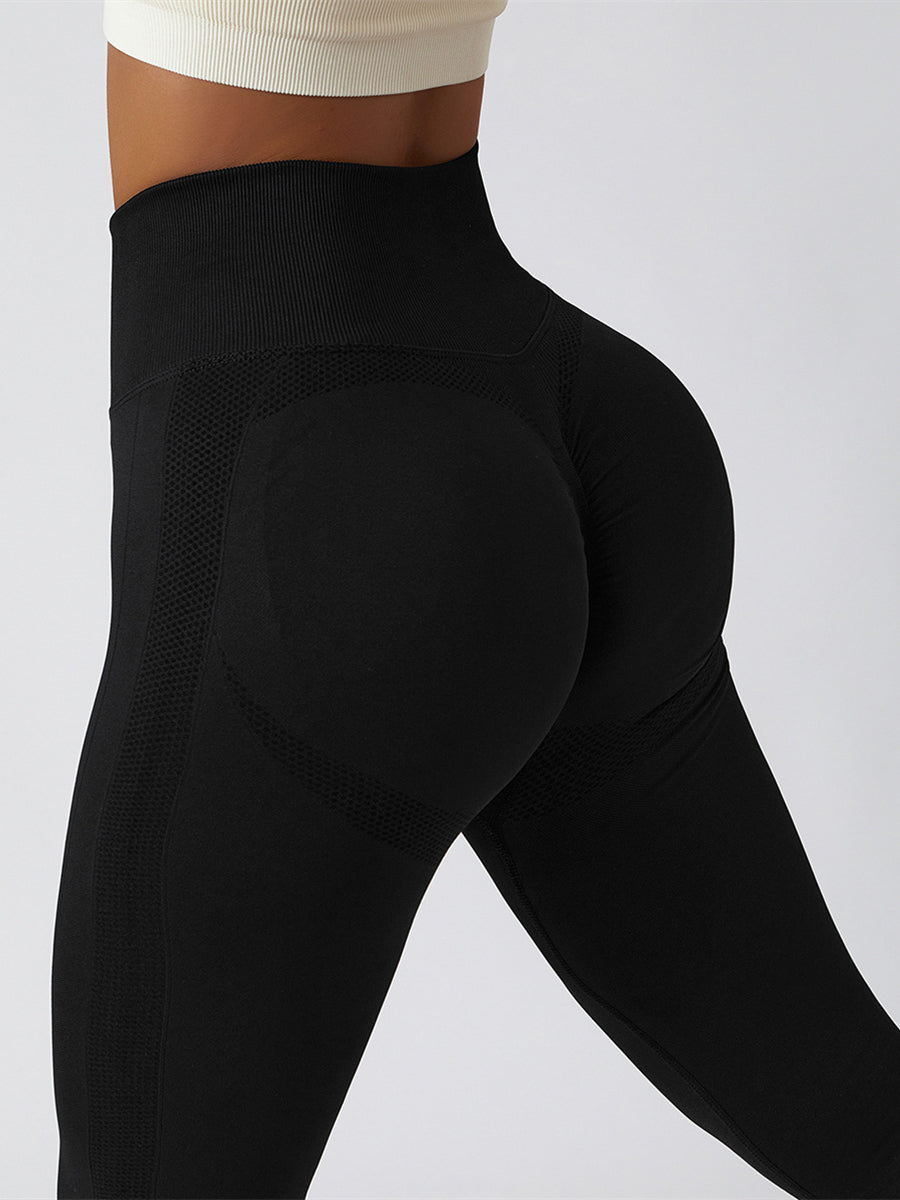 ZASUWA Women's Scrunch Butt Lifting Seamless High Waisted Leggings - Tummy Control Workout Yoga Gym Running Pants for Women