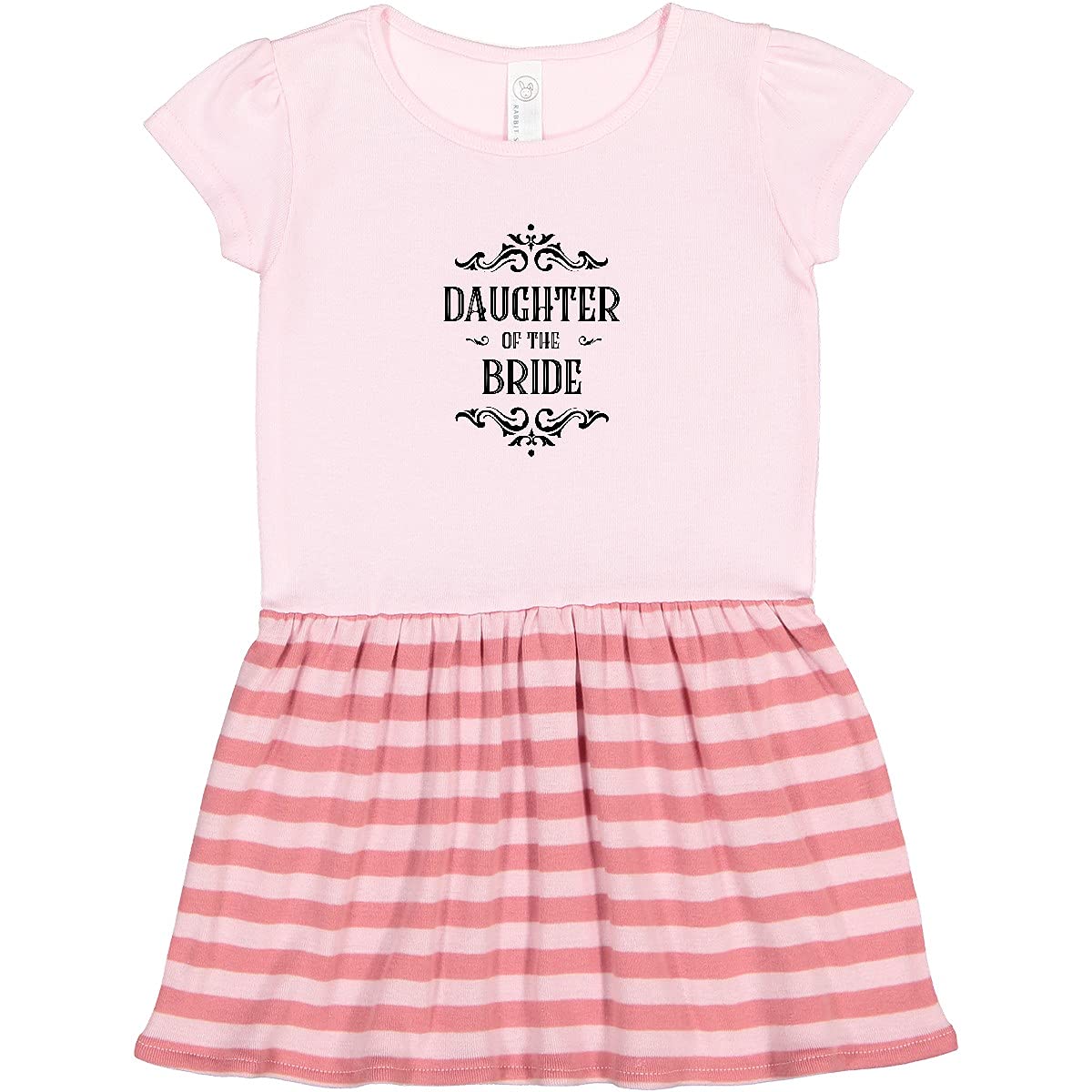 Inktastic Daughter of The Bride Toddler Dress - Cute Flower Girl Outfit for Weddings, Parties & Special Occasions