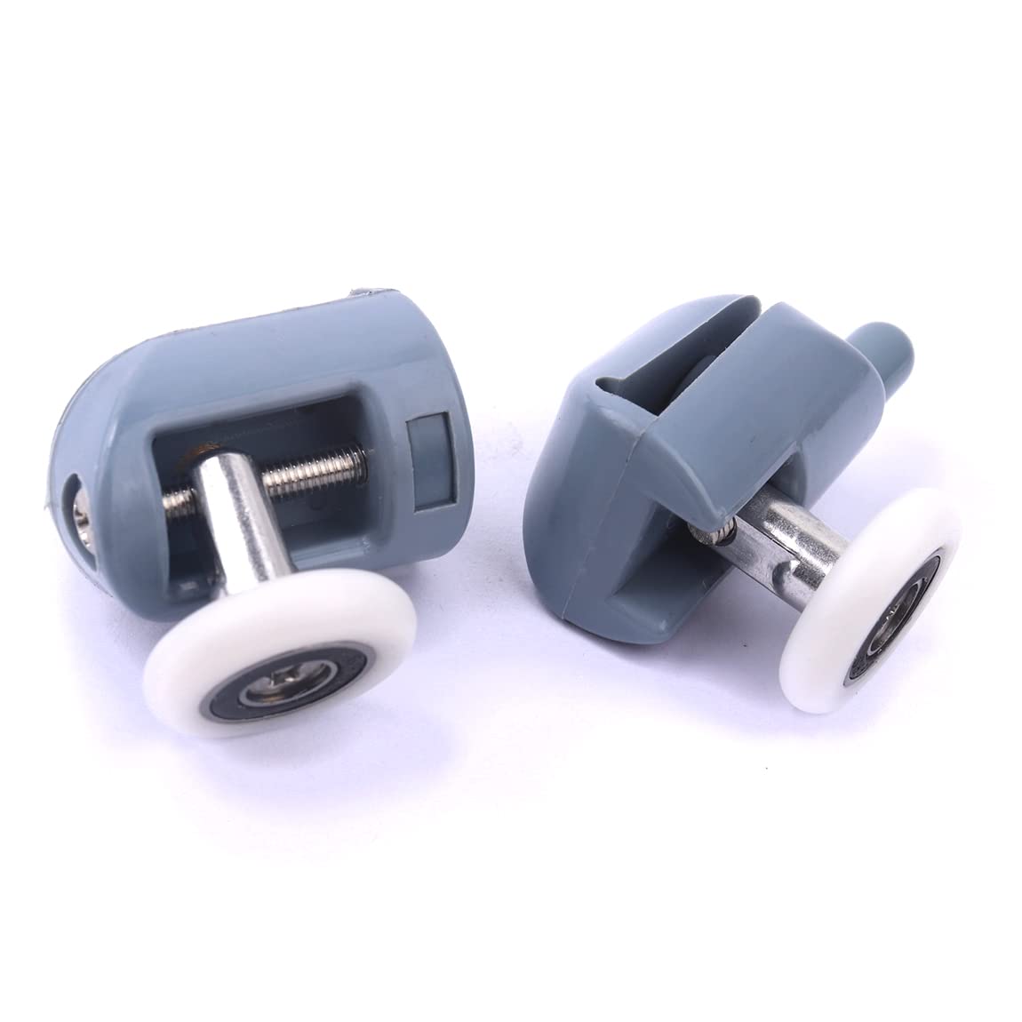 ATOPLEE 8-Piece Shower Door Roller Set (4 Upper & 4 Bottom Wheels) - 23mm Ultra-Quiet Bathroom Replacement Parts for Sliding Glass Shower Doors - Perfect for DIY Home Repair and Maintenance