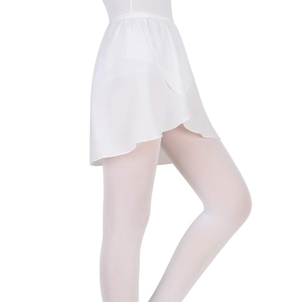 EASTBUDDY Ballet Wrap Skirt - Chiffon Dance Skirt with Elastic Waistband for Girls & Women - Perfect for Ballet, Dance Practice, Performances & Casual Wear