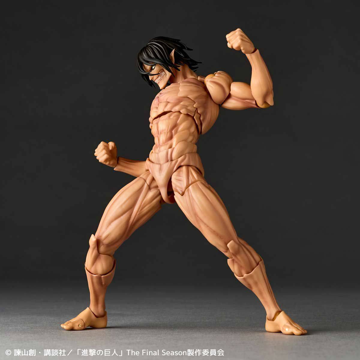 Amazing Yamaguchi Revoltech Action Figure - Attack on Titan Eren Yeager (NR057) | Highly Articulated Collectible Anime Figure for Display & Photography | Perfect for Anime Fans & Collectors