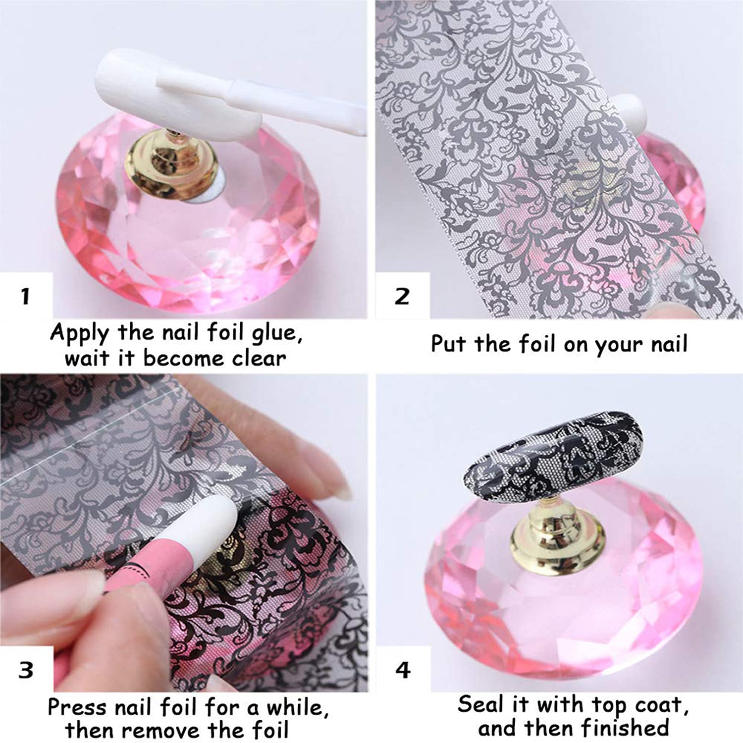 10 Sheets Foil Nail Art Stickers - Maple Leaf & Flower Nail Foils Transfer Stickers for Women, Girls | DIY Manicure Design Kit with Butterfly & Floral Decals | Perfect for Parties, Weddings & Nail Salon Use