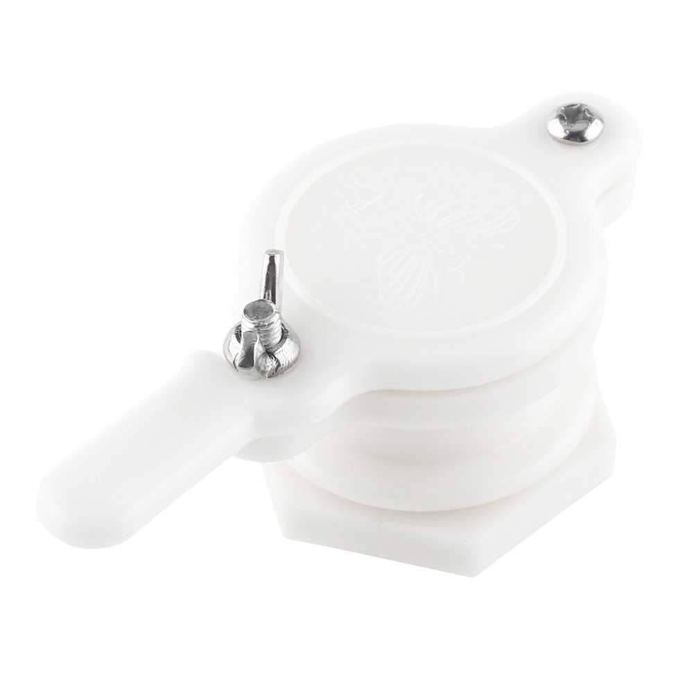 Plastic Honey Gate Valve - Beekeeping Extractor Tool for Bottling (White)
