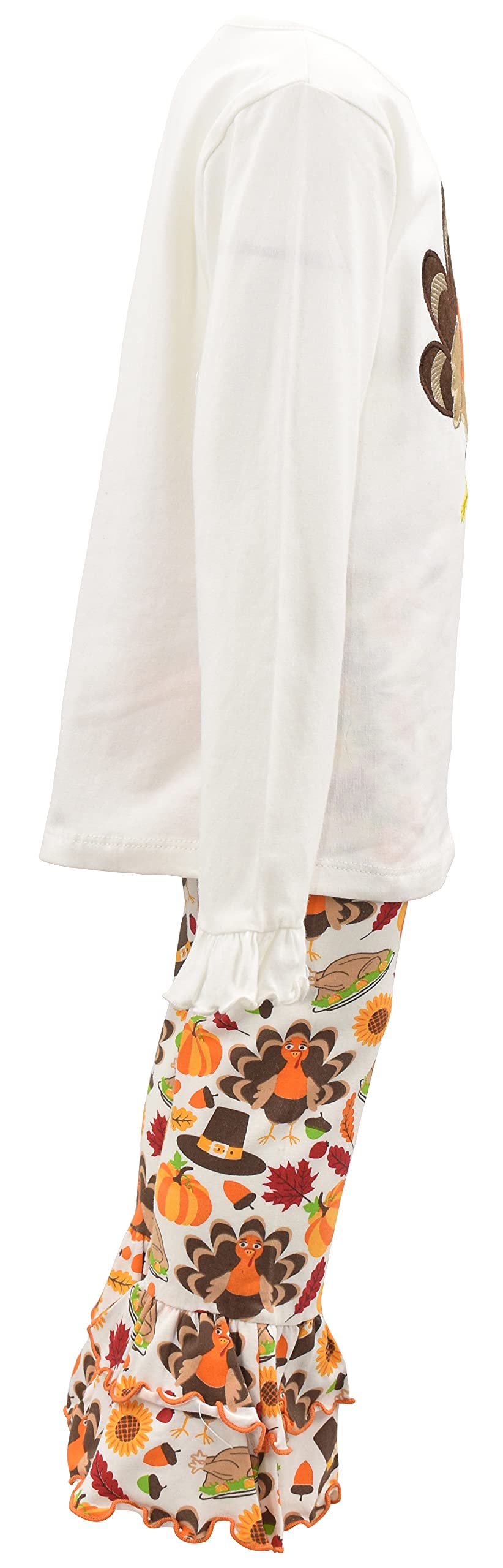 Girls 2-Piece Ruffle Leggings & Shirt Set - Toddler Outfit for Play & Photos