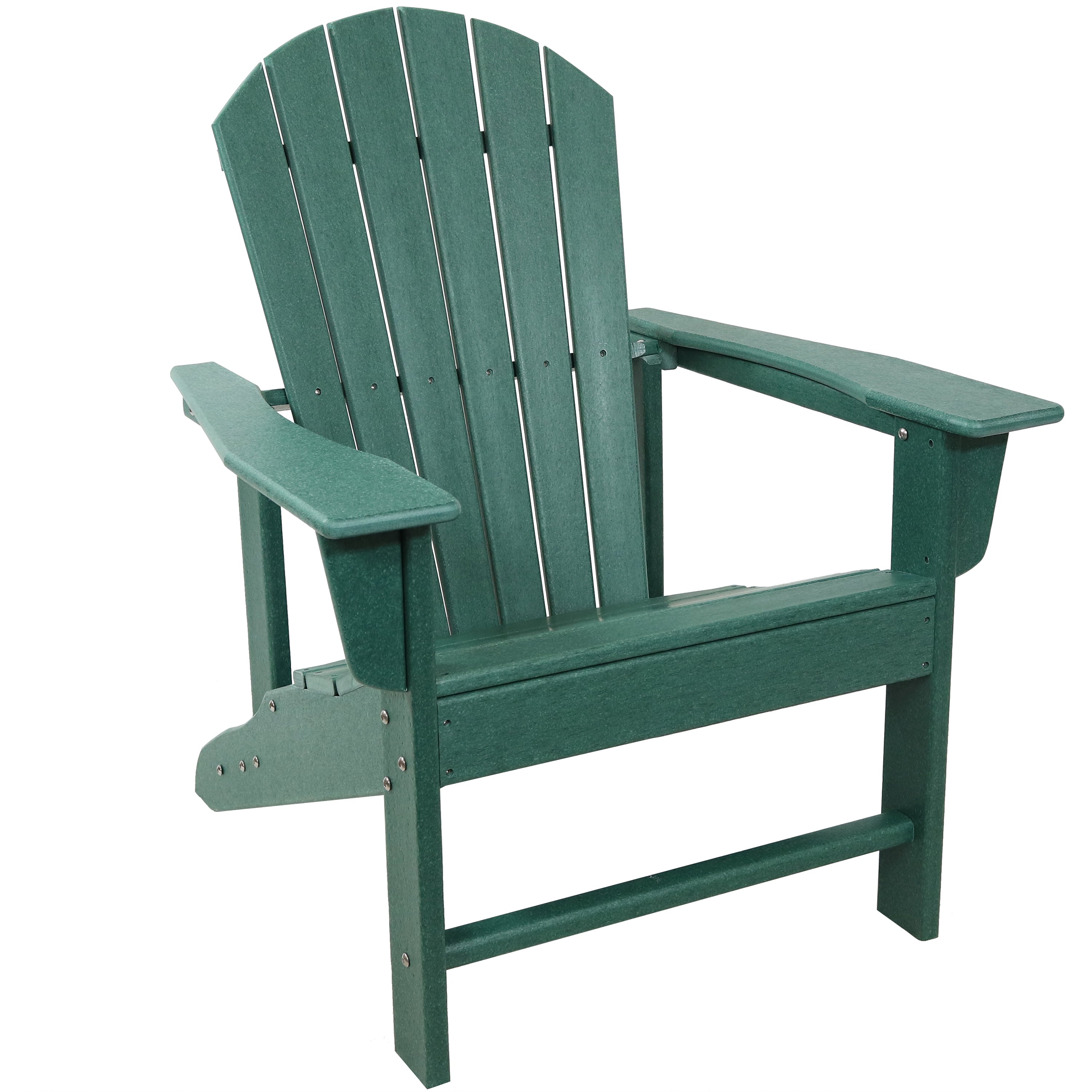 All-Weather Adirondack Chair by Sunnydaze - Heavy Duty 300 lb Capacity, 38.25