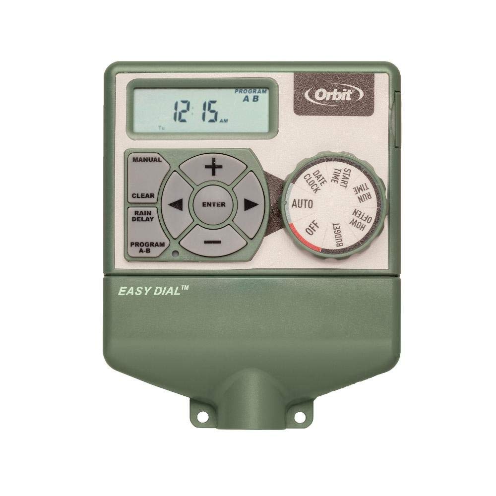 4-Station Indoor Sprinkler System Timer with Standard Mounting - 2 Pack for Easy Lawn & Garden Irrigation Control | Perfect for Home, Yard & Greenhouse Use