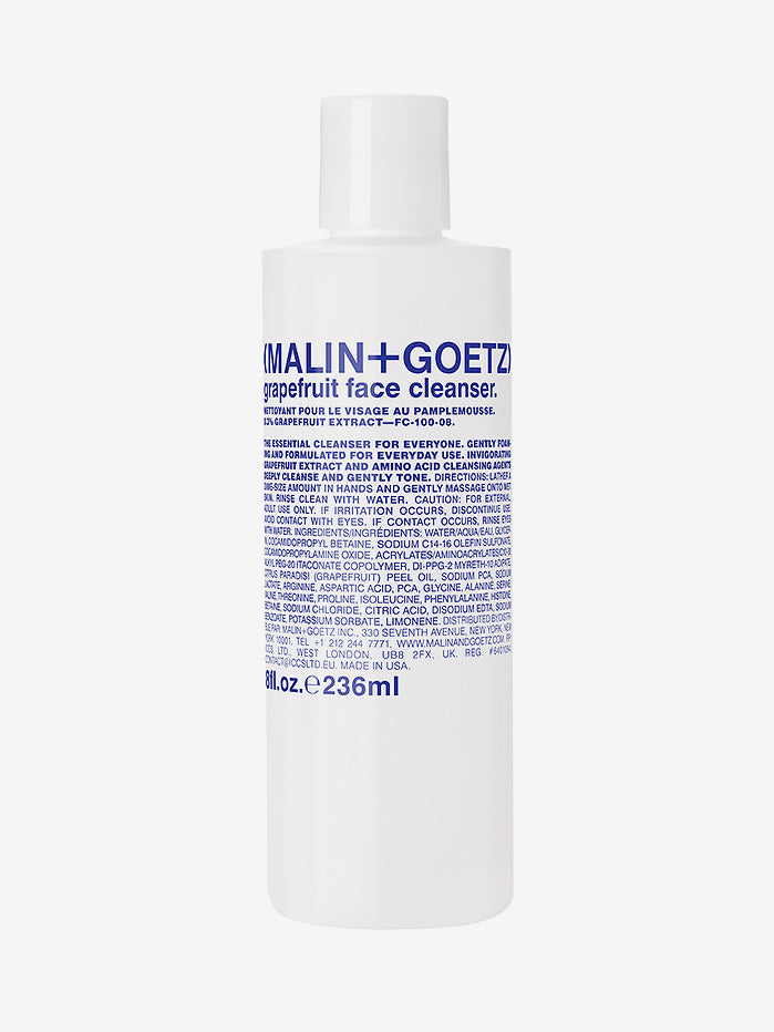Malin+Goetz Grapefruit Face Cleanser - Gentle Foaming Facial Wash for All Skin Types | Perfect for Morning & Night Skincare Routine