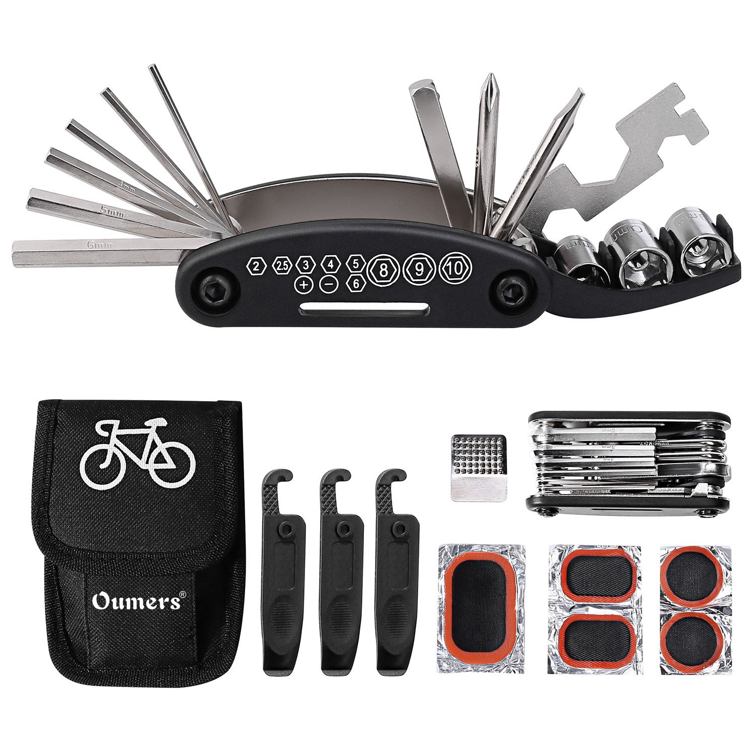 Oumers Bike Cleaning Brush Kit - Durable Chain & Tire Cleaner for Motorcycles & Bikes - Perfect for Outdoor Maintenance