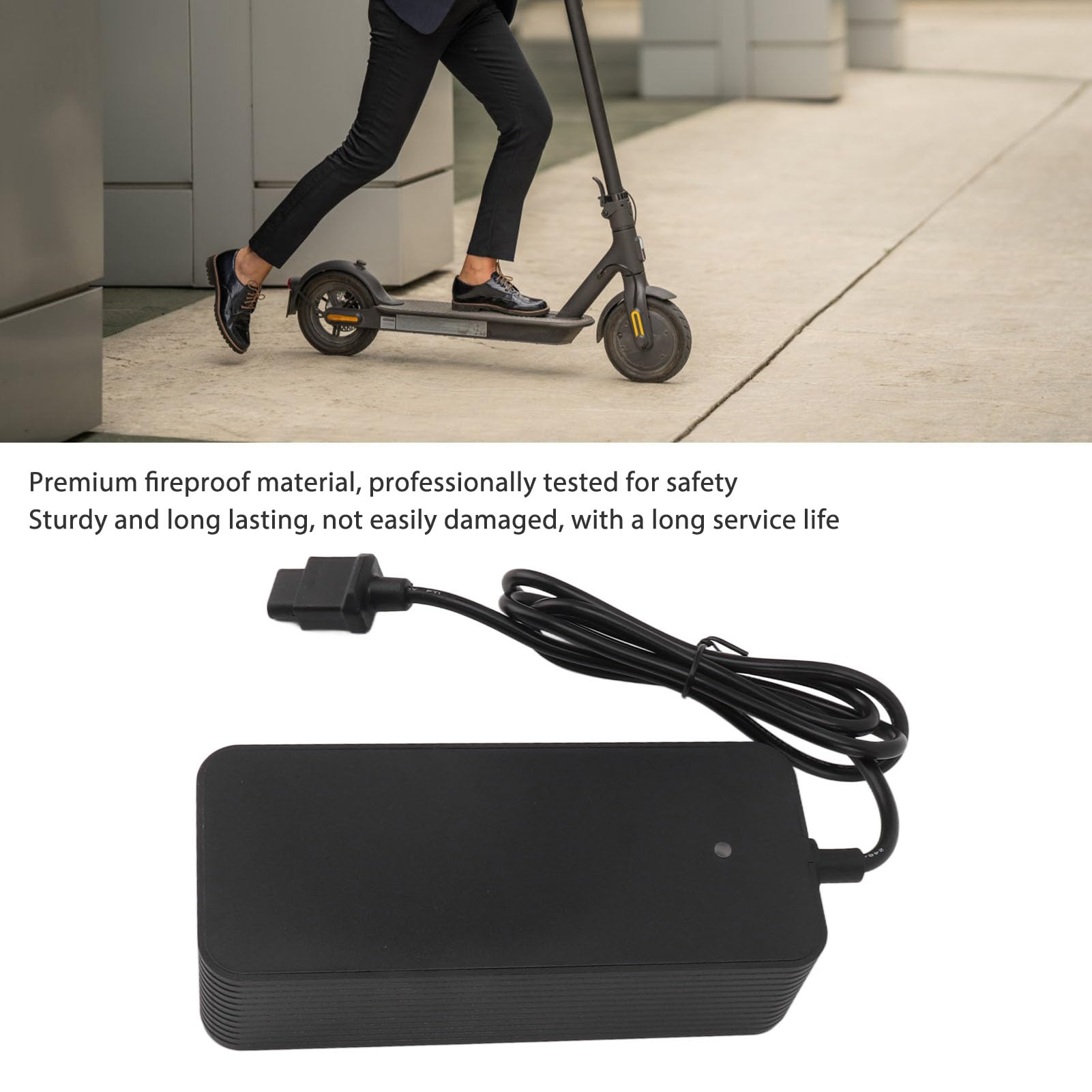 53.5V 2A Electric Scooter Battery Charger for NIU KQi3/KQi3 Pro/KQi3 Max/KQi3 Sport/KQi2/KQi2 Pro - Fast Charging Power Adapter (100-240V AC) - Perfect for Commuting, Campus Travel & Urban Mobility