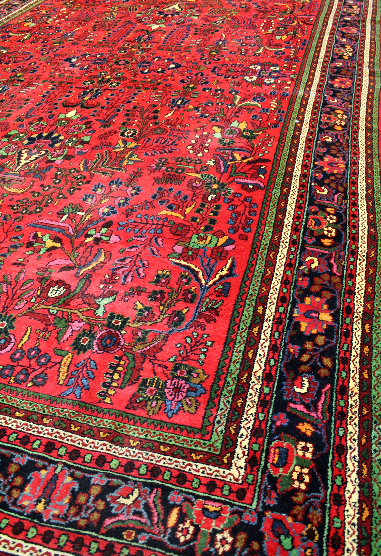 Antique Hamadan Handwoven Traditional Persian Rug JF8209 - Perfect for Living Room, Bedroom & Home Decor