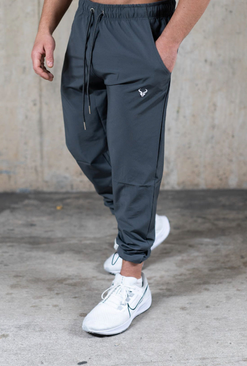 Cerus Grey Proctor Training Bottoms - High-Performance Workout Pants for Men & Women | Moisture-Wicking, Flexible Gym Leggings for Running, Yoga & CrossFit