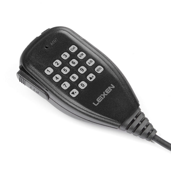 Leixen VV 898E Dual Band VHF UHF Mobile Ham Radio - 25W High Power, 128 Channels, LCD Display for Car Truck & Emergency Communication