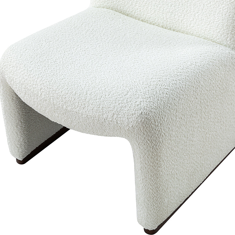 Ludwig Side Chair - Modern Dining Chair with Wooden Legs & Upholstered Seat - Perfect for Kitchen, Dining Room, and Office Use
