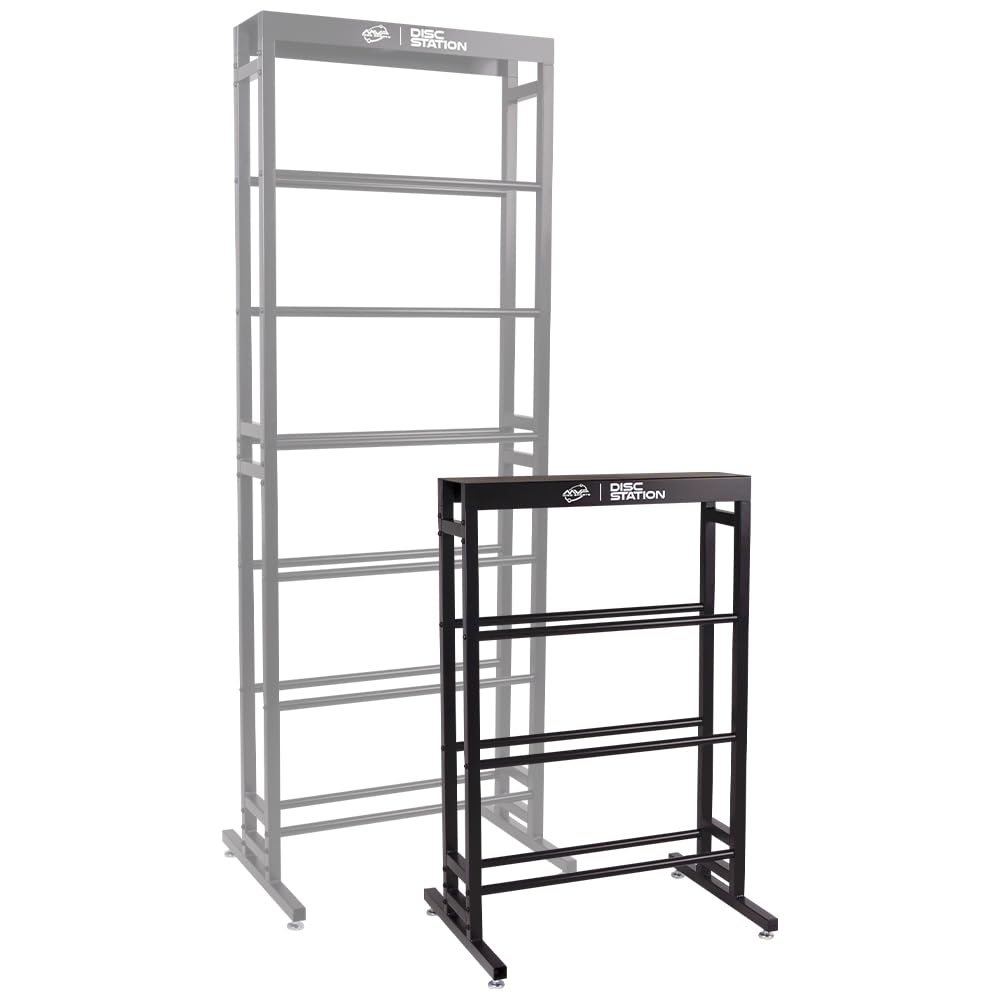 MVP Disc Sports Disc Station - Portable Disc Golf Storage Rack for Ultimate Frisbee & Flying Discs - Perfect for Home, Backyard, and Tournament Organization