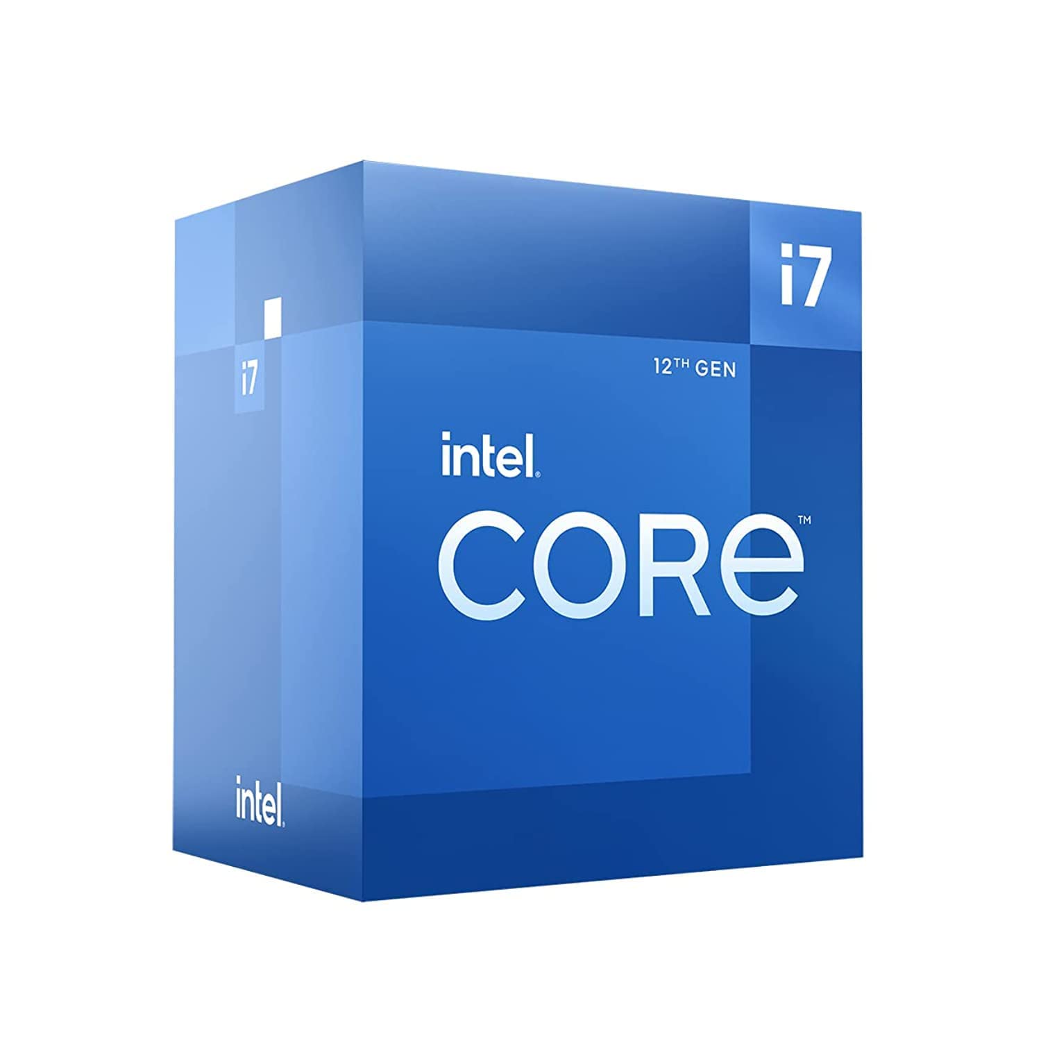 Intel Core i7-12700F Desktop Processor - 12 Cores 20 Threads, 2.1GHz Base Clock, LGA 1700 Socket, Compatible with 600 Series Chipset (BX8071512700F) - Perfect for Gaming PCs, Workstations & Content Creation