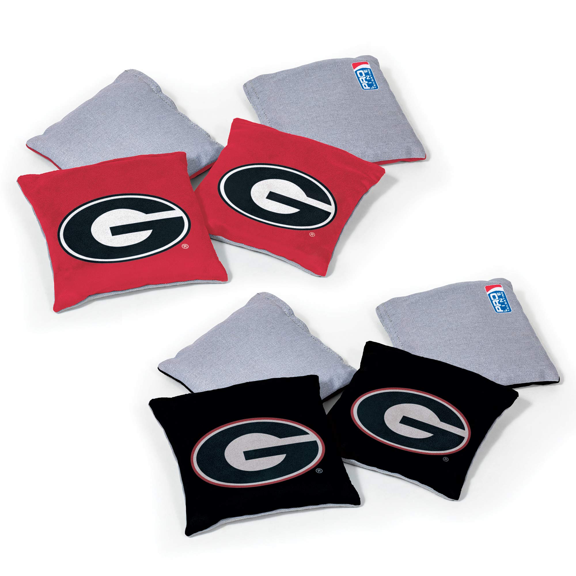 Wild Sports NCAA College Dual Sided Cornhole Bean Bags - Premium 8-Pack Toss Bags Set for Outdoor Games, Tailgating, Backyard Parties & College Sports Events