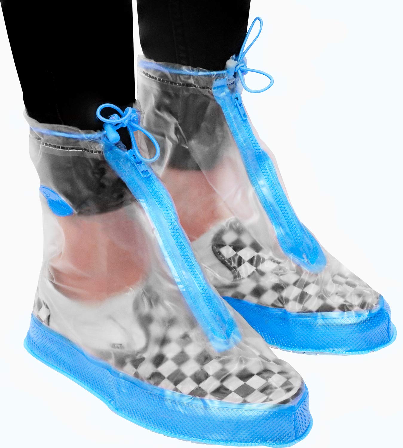 Waterproof Rain Shoe Covers for Men & Women - Reusable Non-Slip Overshoes & Galoshes for Walking, Hiking, Commuting & Outdoor Activities