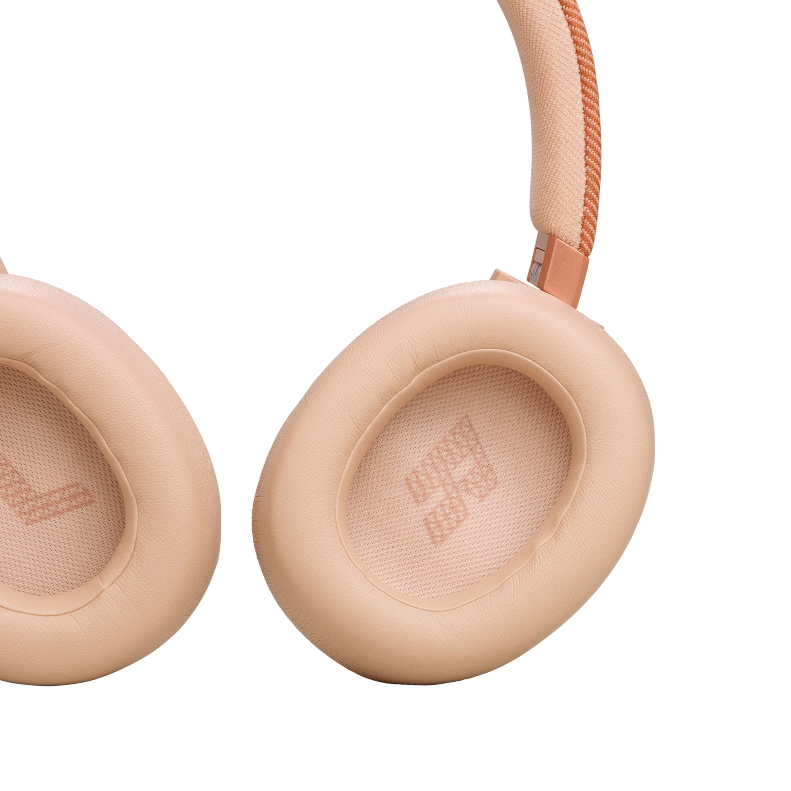 JBL Live 770 NC Wireless Over-Ear Headphones with Active Noise Cancelling, 65-Hour Battery Life, Bluetooth 5.0, Built-in Mic - Sandstone | Perfect for Travel, Work & Home Entertainment