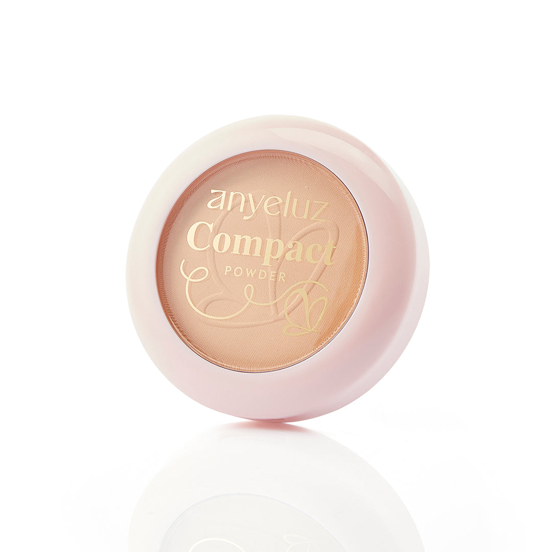 Anyeluz Compact Powder - Long Lasting Matte Finish, Oil Control & Pore Minimizing for Flawless Skin | Perfect for Daily Makeup & Touch-Ups