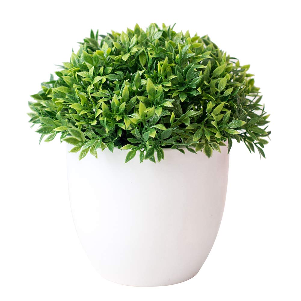 Lucare 1Pc Artificial Grass Ball - Miniature Landscape Decor for Wedding Centerpieces, Party Table Decorations, Home Bonsai & Office Desk Accessories | Fake Plant for Indoor Greenery & DIY Crafts